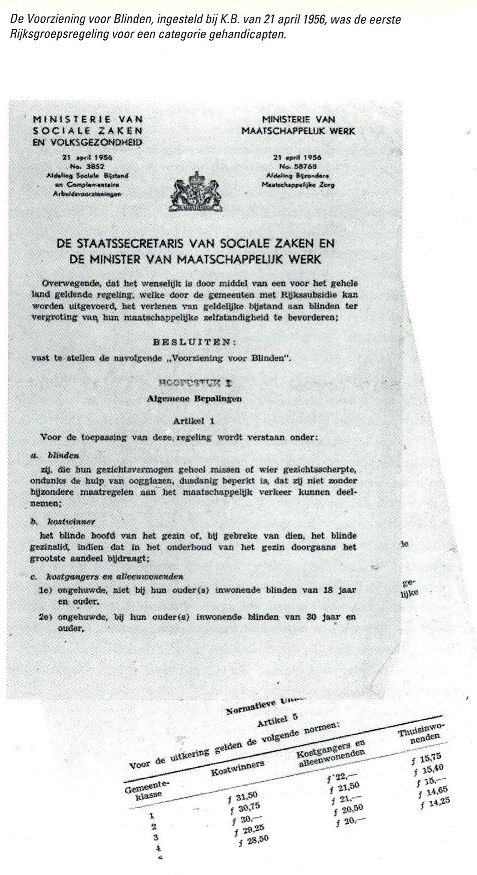 Voorziening voor blinden 21 4 1956