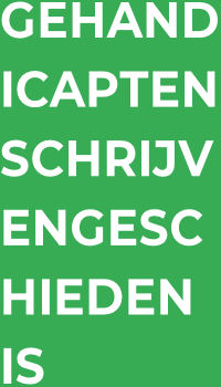 Logo Gehandicapten Schrijven Geschiedenis